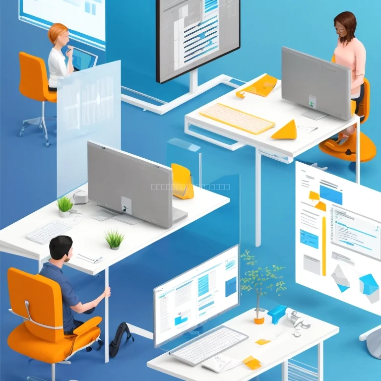 Equipo de desarrollo de DevECore en oficina